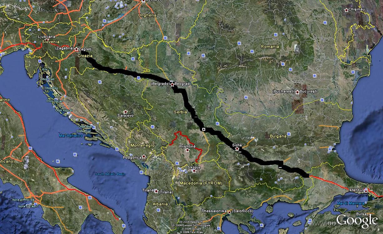 2009-06-12.JPG - 12.6.2009 - g.3 - 30 km E Zagabria (HR) (6.37) - Turchia (front. Bulg.) (21.31) +1 - km 1.090, viaggio h 13.54, guida h 10.42