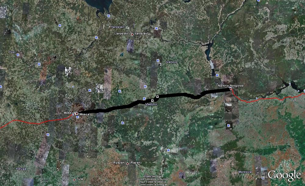 2009-07-15.JPG - 15.7.2009 - mercoledì - giorno 36 - Nizni Novgorod (RUS) (9.30) +2 - Mosca (RUS) (18.37) +2 - km 425, viaggio h 9.07, guida h 6.20