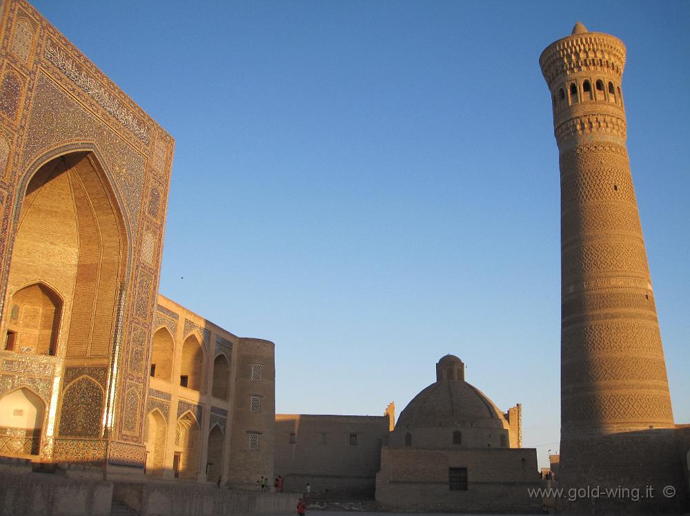 IMG_0711.JPG - Bukhara (Uzbekistan): Medressa di Mir i Arab e minareto Kalon