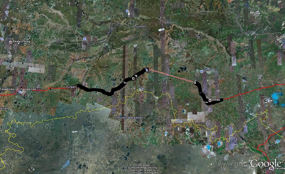 IMG_2497-2009-07-12.JPG - 12.7.2009 - domenica - giorno 33 - Kormilovka (50 km E Omsk) - (RUS) (9.00) +5 - Kurgan (RUS) (18.40) +4 - km 725, viaggio h 10.40, guida h 8.55