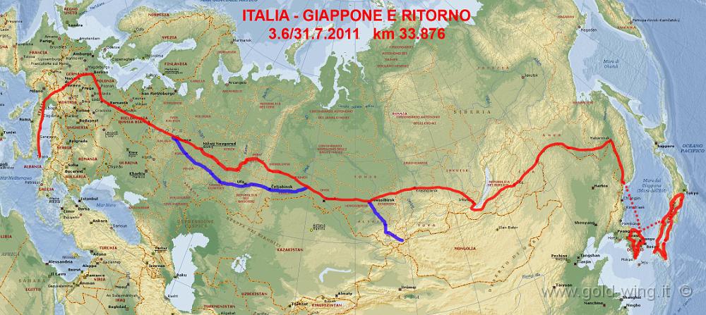 0-percorso2236.jpg - Cartina del percorso: 33.876 km in 59 giorni (3.6/31.7.2011)