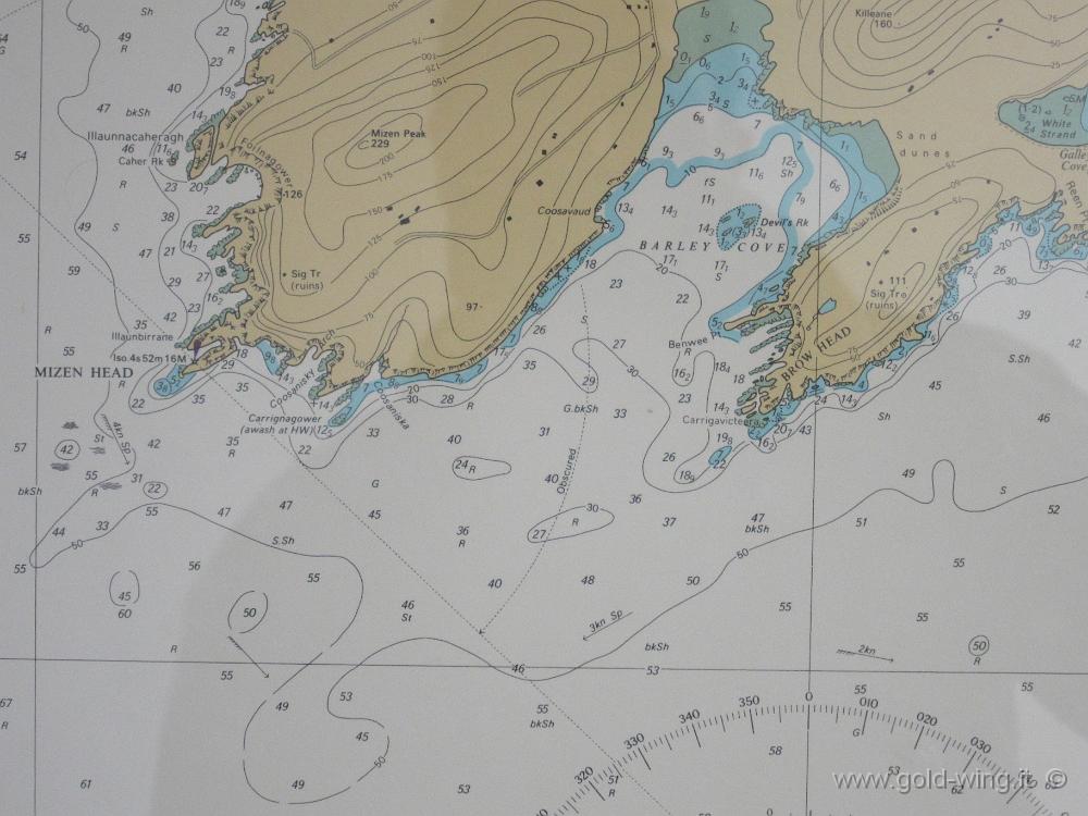 IMG_2205.JPG - Carta nautica della zona: Capo Mizen (Mizen Head) e a sinistra, Browh Head a destra, (più a sud, anche se di poco)