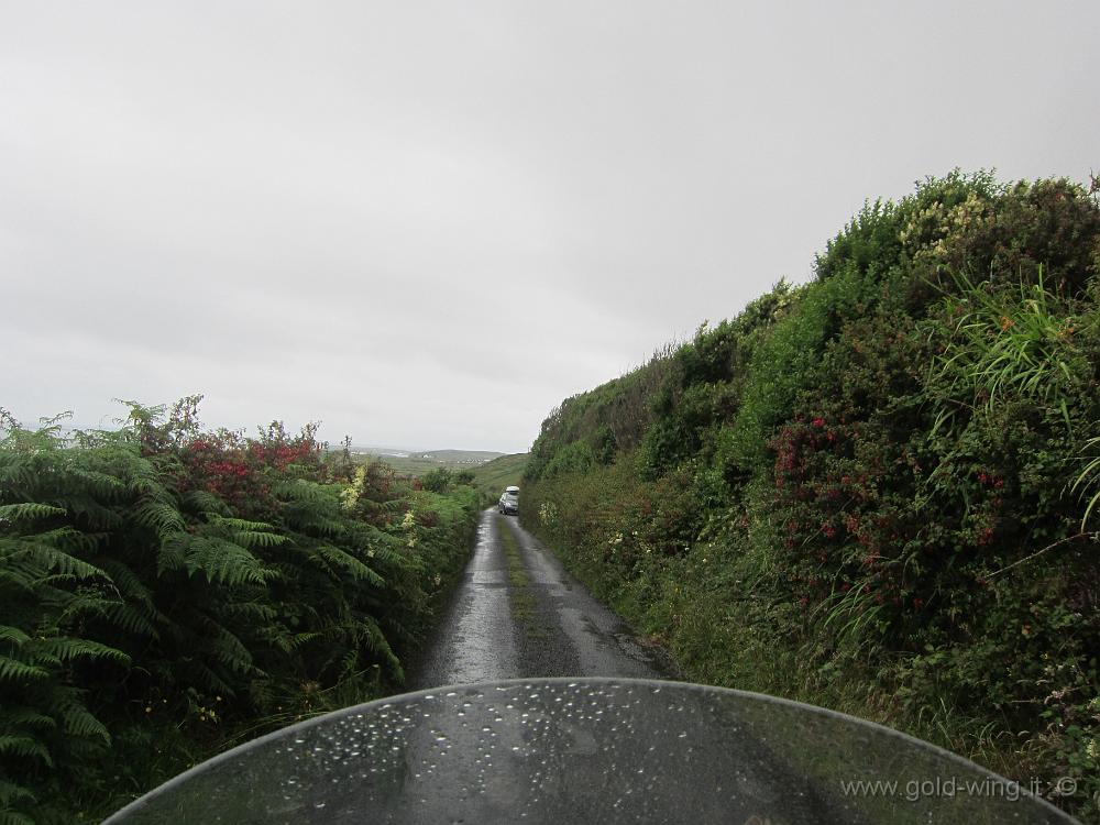 IMG_3354.JPG - Le strade strette non sono un grosso problema, perché gli irlandesi sembra quasi che facciano a gara a chi si ferma per primo per far passare l'altro (tutto un altro mondo!)