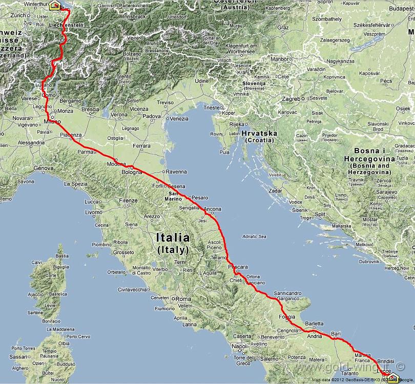 23.JPG - Giorno 16 - 23.7.2012: lunedì - Langrickenbach (7.22) - Roca (LE) (21.54). Km 1.397, viaggio h 14.32, guida h 12.34