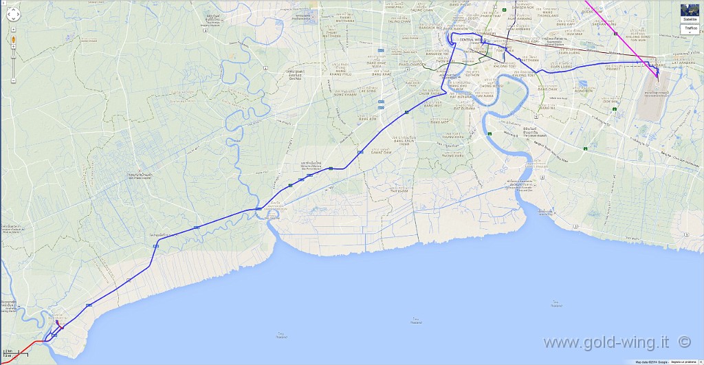 131026.jpg - 26.10. Bangkok (15.22) - Samut Songkhram (19.23). Km 119, viaggio h 4.01, guida h 2.38