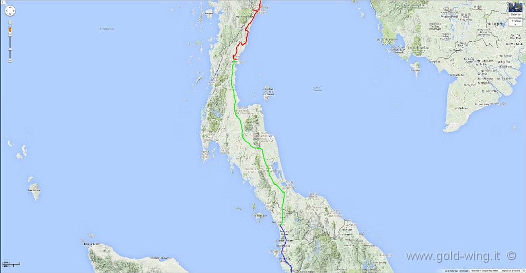 131028.jpg - 28.10. Chumphon (7.59) - Alor Setar (Malaysia) (19.42) (h+7). Km 594, viaggio h 9.43, guida h 6.45