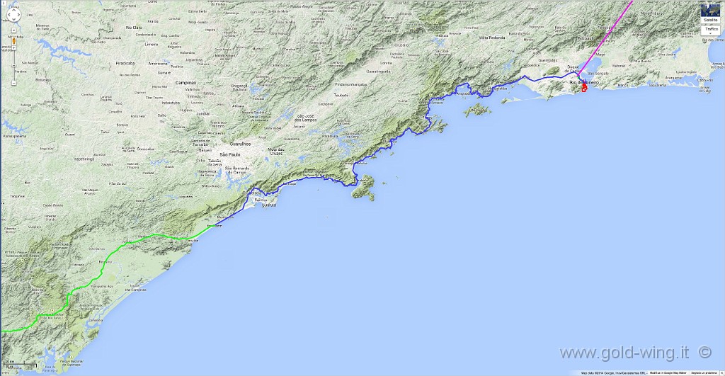 131130.jpg - 30.11. Itanhaem (7.39) - Rio de Janeiro (20.17). Km 605, viaggio h 12.38, guida h 9.19