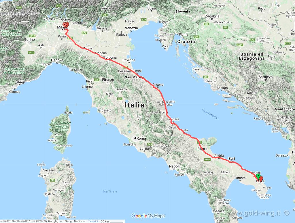 12-15.jpg - Lecce (Italia) (7.10) - Milano-Tregarezzo (18.02). Km 1.075, viaggio h 10.52, guida h 9.20